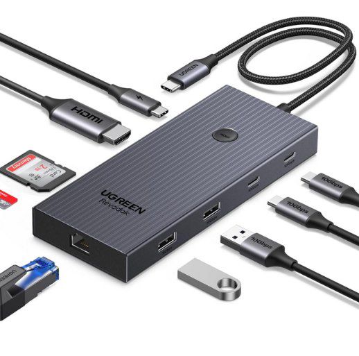 UGREEN Revodok Pro 9in1 USB C Hub mit 10Gbps & 4K HDMI für 29,99€ (statt 40€)