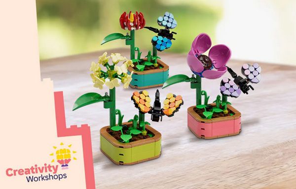 Schöne Pflanzen bei Kreativ Workshop in LEGO Stores & 5€ Veranstaltungsgebühr