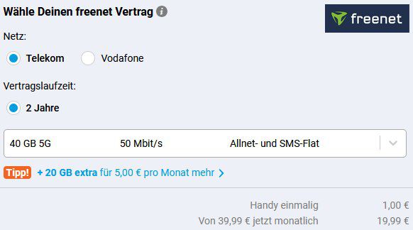*eff. GRATIS* 📱 Samsung Galaxy A56 256GB für 1€ + 40GB 5G Telekom für 19,99€ 💰 150€ Bonus
