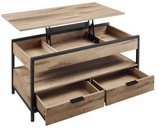 VASAGLE Couchtisch mit Schubladen für 69,99€ (statt 100€)