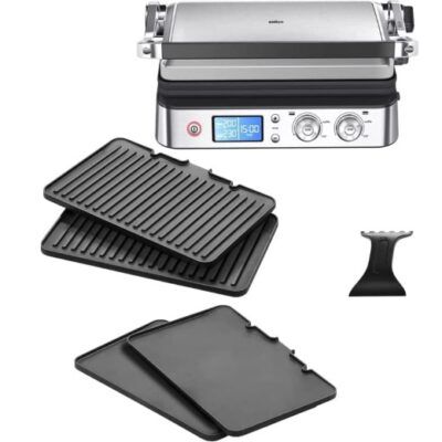 🥩🍔Braun MultiGrill CG 9043 mit Display in Silber für 149,90€ (statt 190€)
