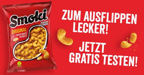 Smoki Erdnussflips gratis ausprobieren