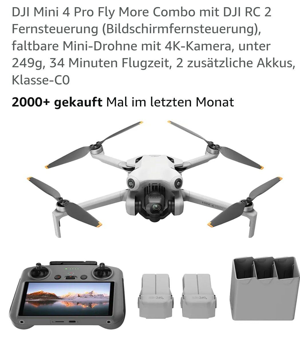 DJI Mini 4 Pro Fly More Combo 