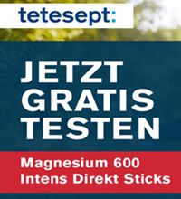 tetesept Magnesium 600 Intens Direkt Sticks gratis ausprobieren