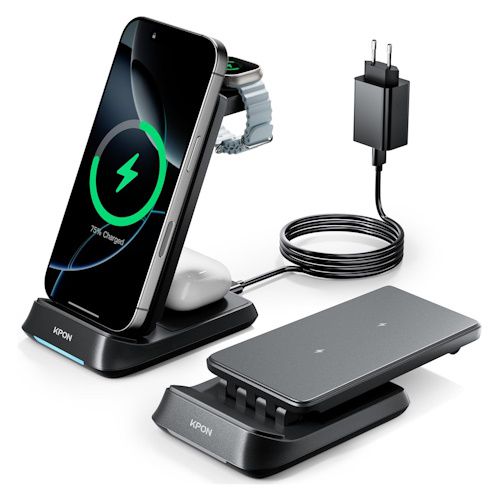 ⚡ KPON Ladestation für Apple Watch, AirPod und iPhone für 19,99€ (statt 40€)