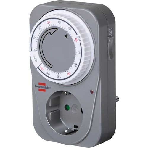 ⏲️ Brennenstuhl MC 120 mechanische Timer-Steckdose für 1,93€ (statt 5€)