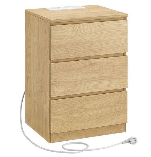 Vasagle Nachttisch mit Steckdosen + USB für 39,99€ (statt 50€)