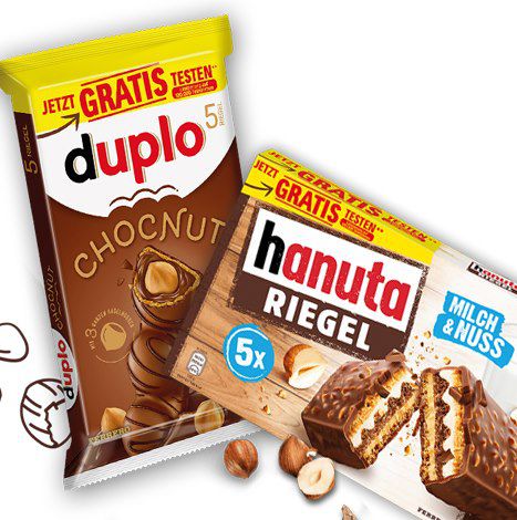 🍫 hanuta Riegel + duplo Chocnut kostenlos ausprobieren