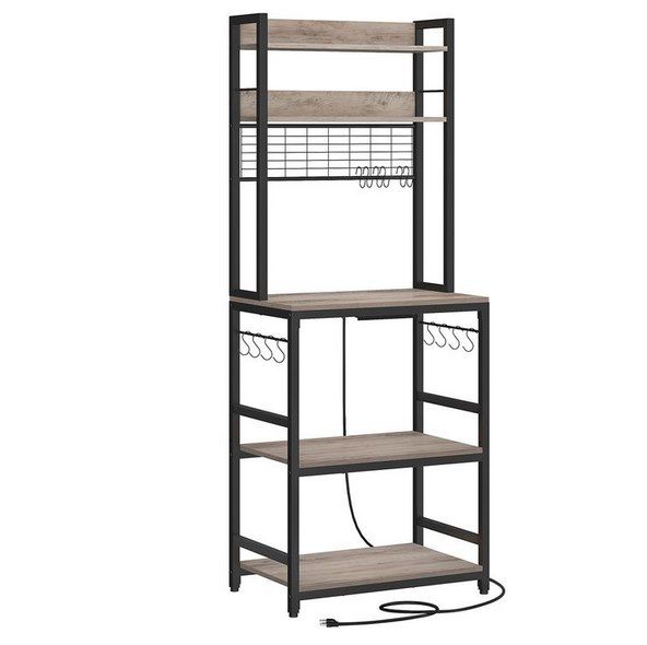 🔌 Vasagle Küchenregal mit Steckdosen im Vintage Design für 53,99€ (statt 68€)