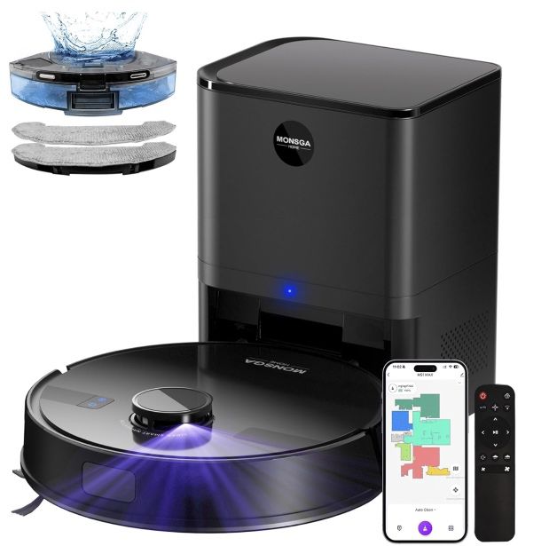 MONSGA MS1 Max Saugroboter mit Absaugstation für 259,34€ (statt 360€)