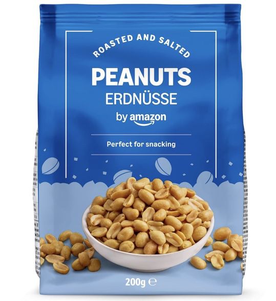 by Amazon Erdnüsse, geröstet & gesalzen, 200g ab 1€ (statt 1,55€)