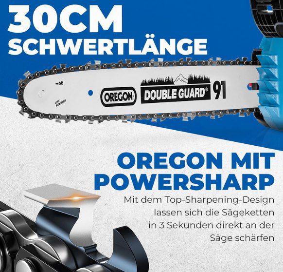 DongCheng 18V Akku Kettensäge inkl. 4,0 Akku & Ladegerät für 71,49€ (statt 100€)