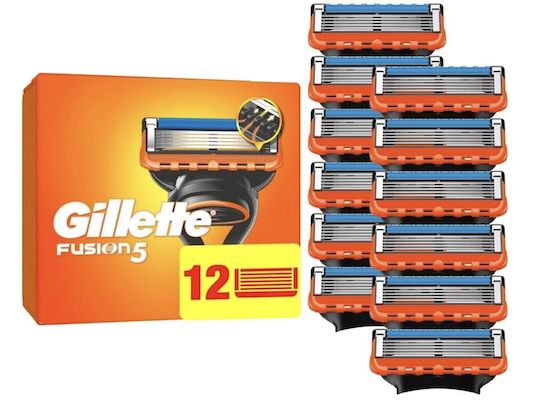 🪒 Gillette Fusion5   12 Original Ersatzklingen für 32€ (statt 40€) 👉🏻 2,67€ pro Stück