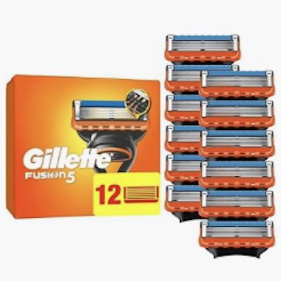 🪒 Gillette Fusion5 – 12 Original Ersatzklingen für 32€ (statt 40€) 👉🏻 2,67€ pro Stück