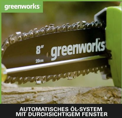 🪚 Greenworks G24PS20K2 Akku Hochentaster für 149,99€ (statt 178€)