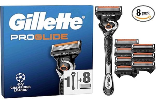 Gillette Fusion5 Proglide Rasierer mit 8 Ersatzklingen für 31,44€ (statt 40€)