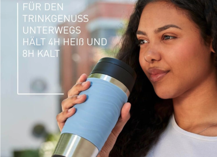 Emsa N20213 Isolierbecher 360ml Edelstahl für 14,99€ (statt 21€)