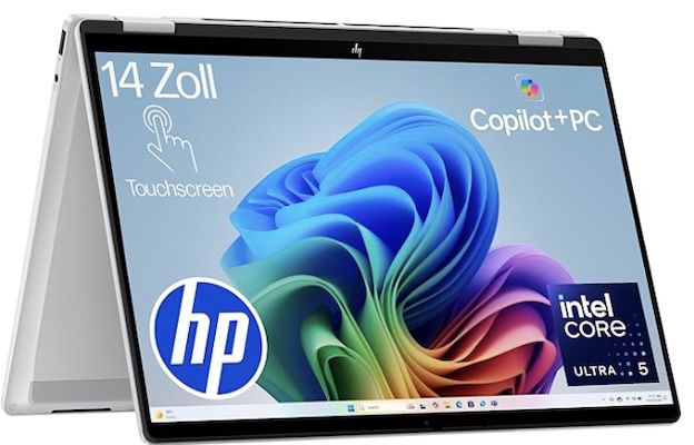 🧑‍💻 HP OmniBook X Flip 2in1 Next Gen AI Laptop mit 16/512GB für 999€ (statt 1.127€)