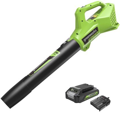 🌬️🏡 Greenworks G24ABIIK2 Axial Akku Laubbläser für 84,99€ (statt 115€)