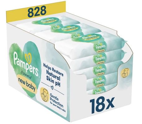👶🏼 18x 46 Pampers Harmonie New Baby Feuchttücher für 23,76€ (statt 28€)
