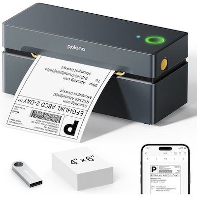 POLONO 4×6 Zoll Bluetooth Etikettendrucker für 45,99€ (statt 82€)
