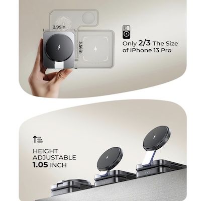 Lisen 3 in 1 Apple Ladestation für 19,99€ (statt 50€)