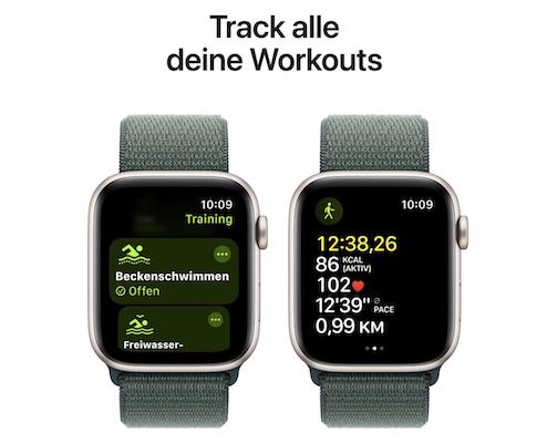 ⌚️🏊🏻 Apple Watch SE (2. Gen) GPS mit 44mm für 199€ (statt 242€)