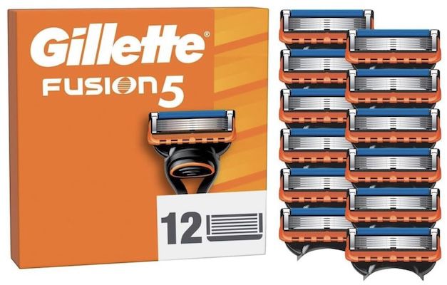 🪒 12x Gillette Fusion5 Ersatz Rasierklingen für 35,52€ (statt 44€)