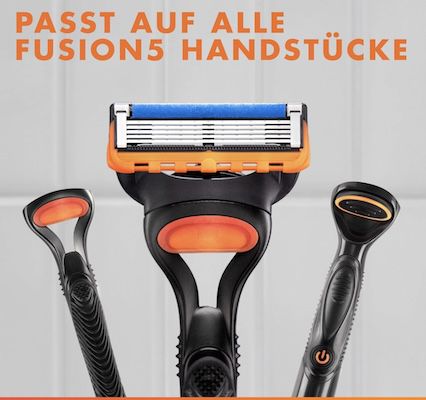 🪒 12x Gillette Fusion5 Ersatz Rasierklingen für 35,52€ (statt 44€)