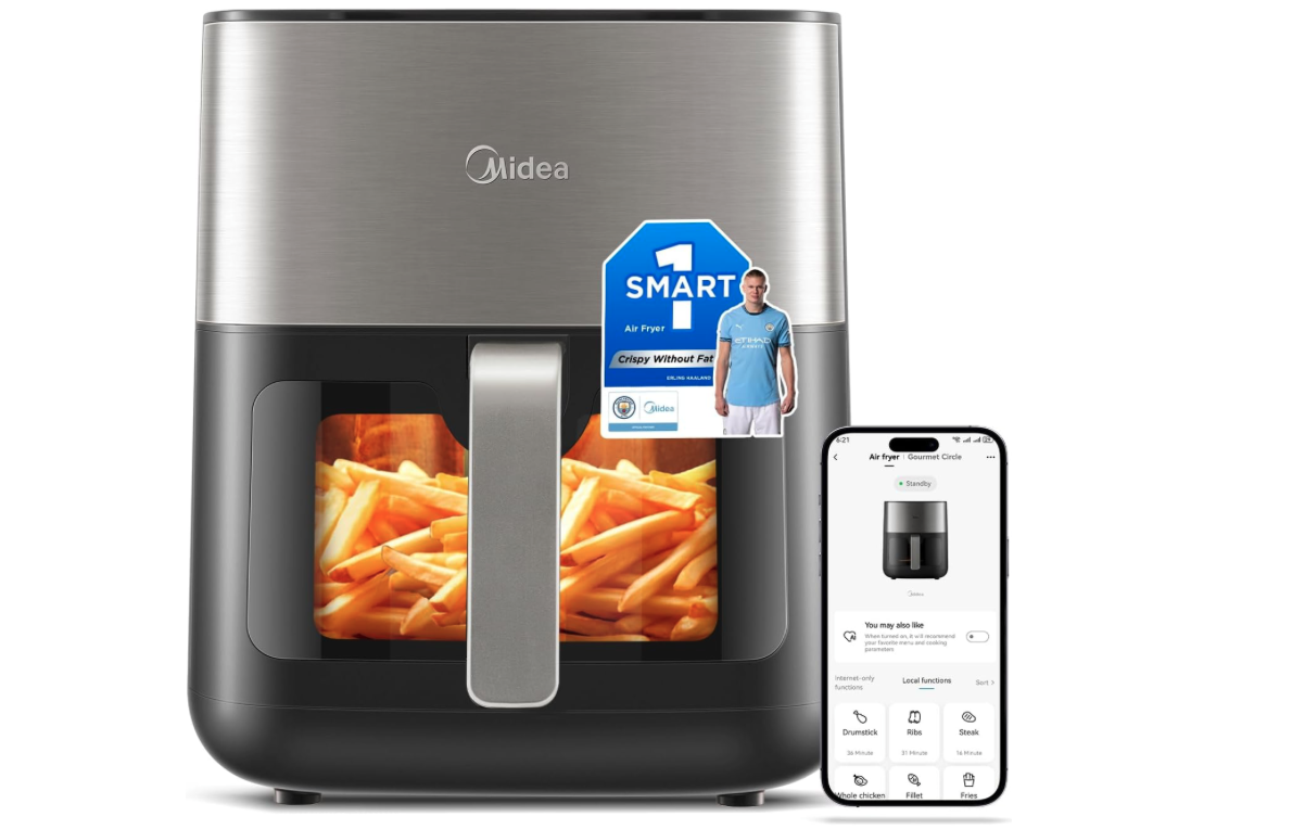 MIDEA Digital Luftfritteuse 6,5L Airfryer 2000W für 55,99€ (statt 65€)