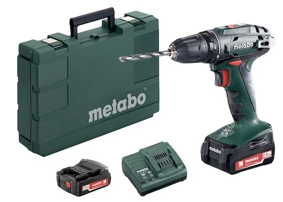 Metabo Akku Bohrschrauber mit 2x 2,0 Ah Akkus für 75,90€ (statt 91€)