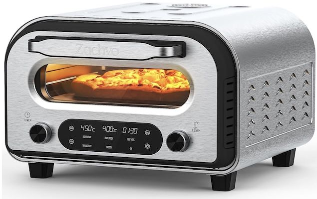 🔝🍕🔥 ZACHVO Elektrischer Pizzaofen mit bis 450 °C für 173€ (statt 207€)