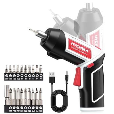 🪛 HYCHIKA Akkuschrauber mit 20 Zubehörteilen für 19,99€ (statt 25€)