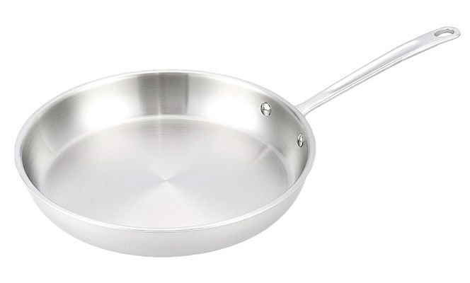 🥚👉🏻🍳 Amazon Basics Bratpfanne aus Edelstahl mit 30 cm für 34,90€ (statt 40€)