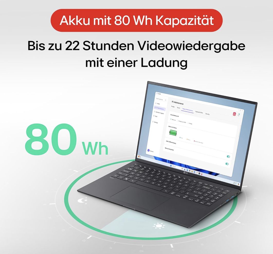🔝💻 LG Gram 16 Notebook mit 16 Zoll & 16GB/1TB für 930€ (statt 1.100€)