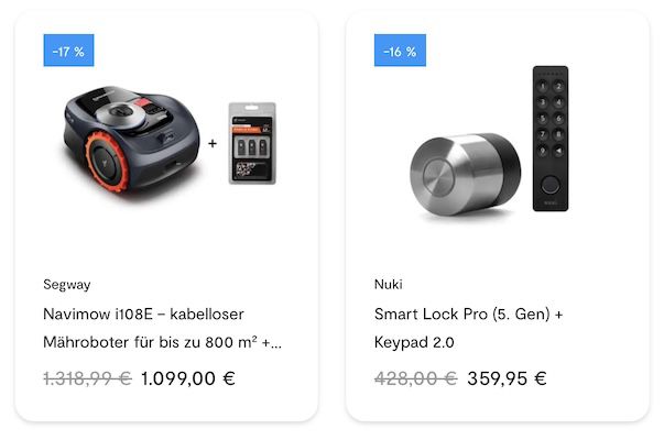 🏡📹 tink: Garten Sale mit bis 43% Rabatt z.B. 2x Netatmo Außenkamera für 319€ (statt 430€)