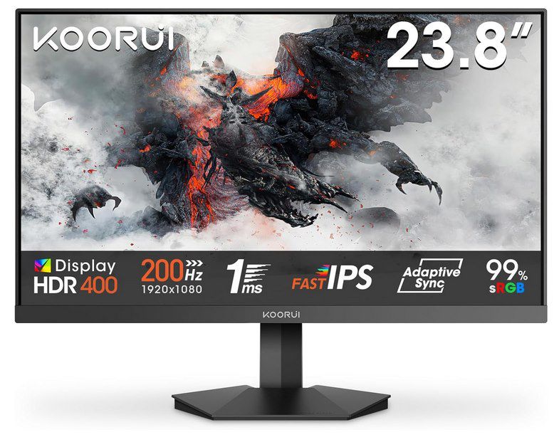 🖥️ KOORUI G2411P 24 Zoll Gaming FHD Monitor (200Hz) für 94€ (statt 110€)