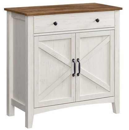 VASAGLE Sideboard mit Schubladen im Landhausstil für 61,99€ (statt 100€)
