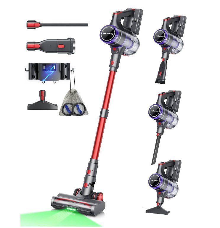 VACTechPro V15 Ultra Akku Staubsauger mit 550W für 88,96€ (statt 139€)