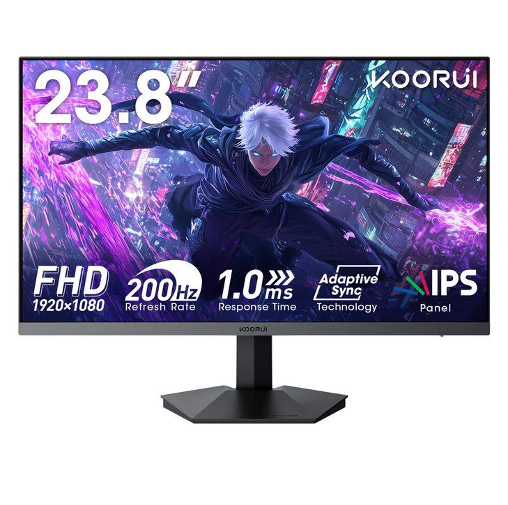 🖥️ KOORUI G2411P 24 Zoll Gaming FHD Monitor (200Hz) ab 49,99€ (statt 77€)