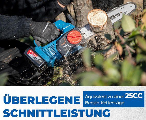 DongCheng 18V Akku Kettensäge inkl. 4,0 Akku & Ladegerät für 71,49€ (statt 100€)