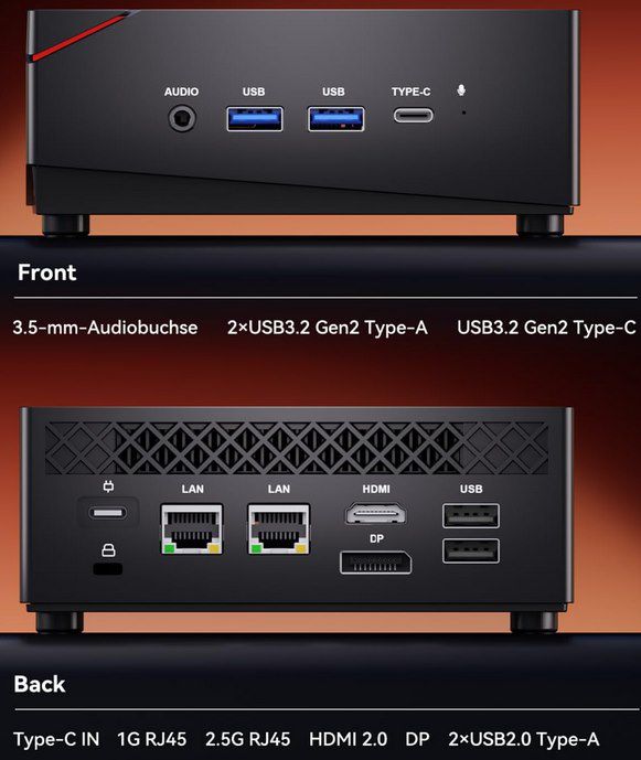 🖥️ NiPoGi AM06 PRO Mini PC mit АMD Ryzen 7 & 16 / 512 GB für 336€ (statt 450€)