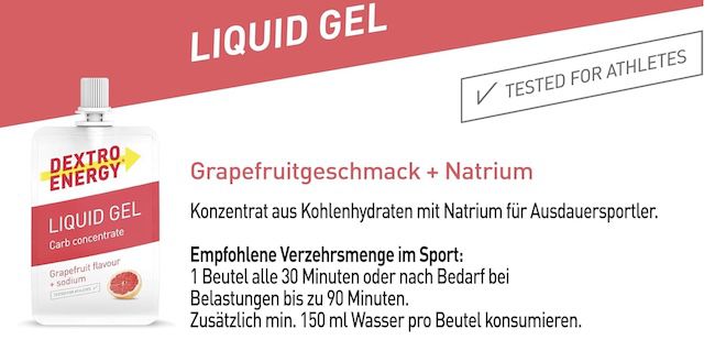 18er Pack Dextro Energy Liquid Gel Grapefruit + Sodium ab 20€ (statt 36€)