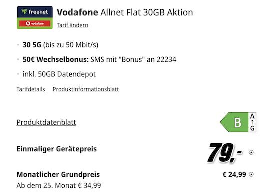 🔥 Samsung Galaxy S25 für 79€ + Vodafone Allnet 30GB 5G für 24,99€ + 50€ Bonus