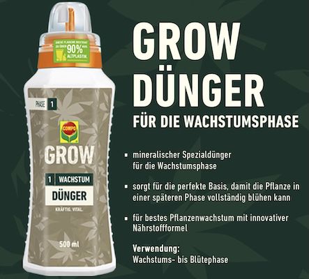 🌿 500 ml COMPO GROW Wachstum Dünger ab 4€ (statt 6€)   Prime