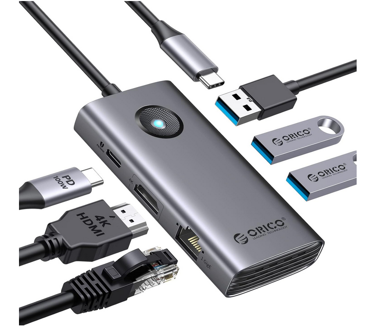 ORICO Docking Station 6 in 1 USB C Hub Dock mit 4K HDMI für 16,24€ (statt 25€)