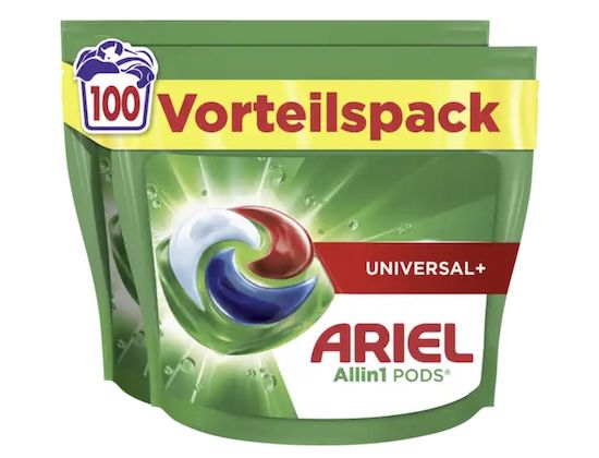 🧺 100 WL Ariel Waschmittel Pods All in 1 ab 18,99€ (statt 33€)
