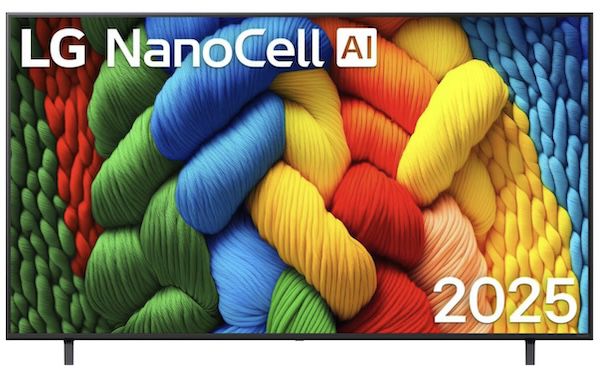 📺 LG 75NANO80A6B   75 Zoll (190 cm) 4K NanoCell AI TV für 899€ (statt 1.059€)