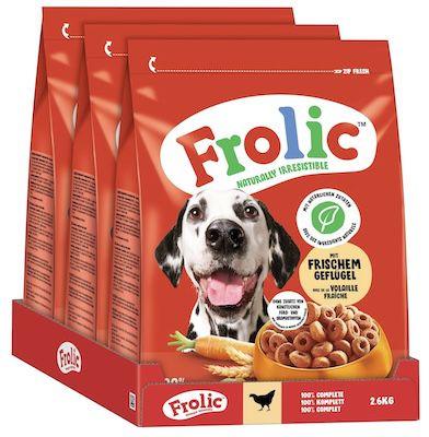 🐶 7,8 kg Frolic Hunde Trockenfutter mit frischem Geflügel ab 17,49€ (statt 38€)