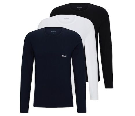 3er Pack BOSS R Neck LS Shirts für 39,85€ (statt 47€)
